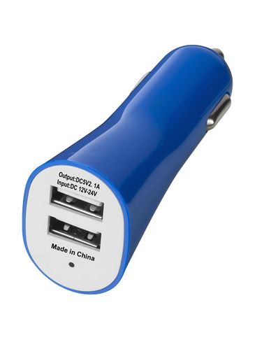 Podwójny adapter samochodowy Pole, błękit królewski