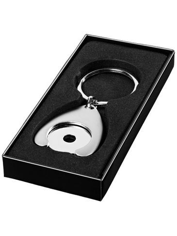 Brelok z żetonem Trolley, srebrny