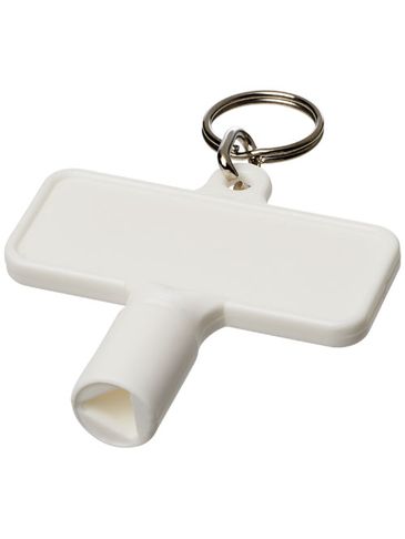 Brelok do prostokątnego klucza Maximilian , biały
