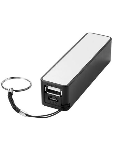 Powerbank 2000 mAh Jive, czarny / biały