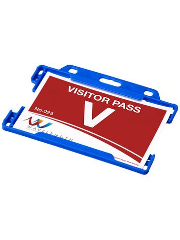 Vega wizytownik z tworzyw sztucznych pochodzących z recyklingu, niebieski