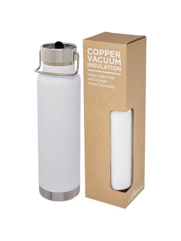 Thor sportowy termos miedziany, 750 ml, biały