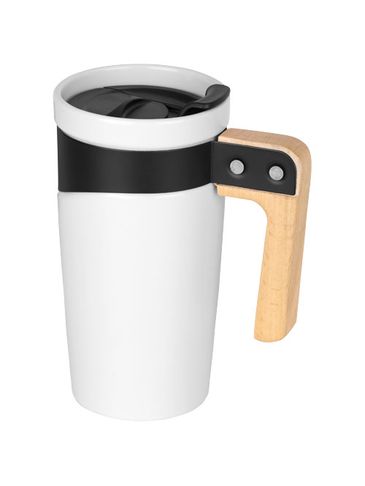 Kubek ceramiczny Grotto, biały