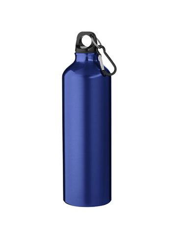 Aluminiowa butelka na wodę Oregon z karabińczykiem o pojemności 770 ml, niebieski