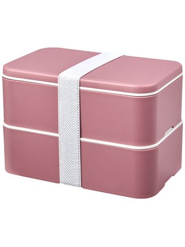 MIYO Renew dwuczęściowy lunchbox, różowy / różowy / biały