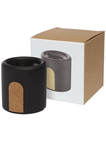 Głośnik Bluetooth® Roca z korka/wapienia, czarny
