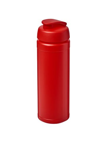 Bidon Baseline® Plus o pojemności 750 ml z wieczkiem zaciskowym i uchwytem, czerwony