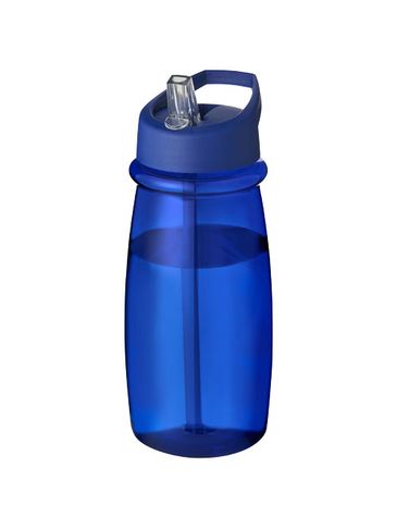 Bidon H2O Pulse o pojemności 600 ml z wieczkiem z dzióbkiem, niebieski