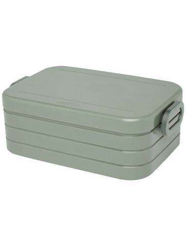 Pudełko na lunch Take-a-break średniej wielkości, zielony szałwiowy