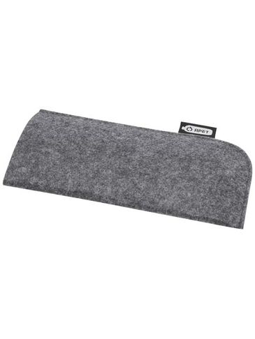 Felta woreczek na okulary wykonany z materiałów z recyklingu z certyfikatem GRS, średnioszary