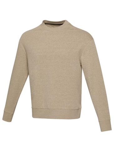 Jet sweter unisex Aware™ z okrągłym dekoltem z materiałów z recyklingu, oatmeal