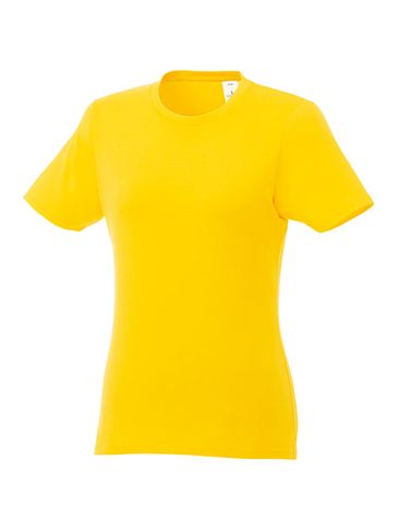 T-shirt damski z krótkim rękawem Heros, żółty