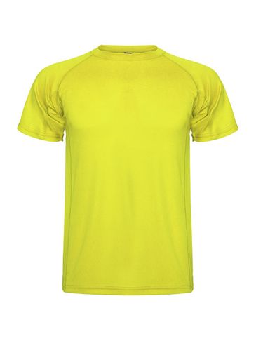 Montecarlo sportowa koszulka męska z krótkim rękawem, fluor yellow