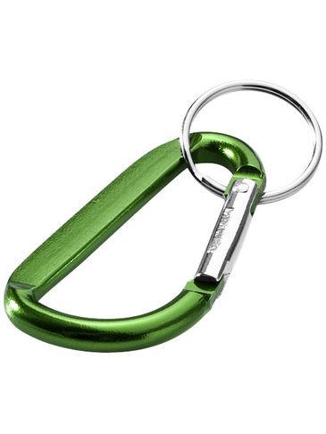 Timor brelok do kluczy z karabińczykiem wykonany z aluminium z recyklingu, zielony
