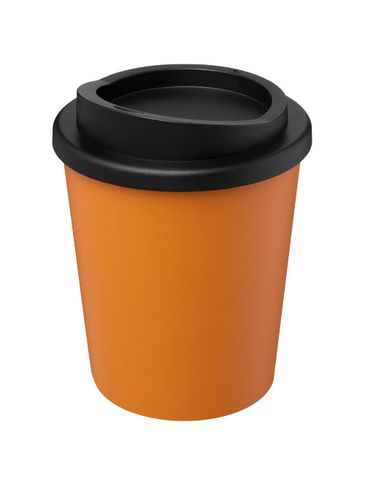 Kubek izolowany z recyklingu Americano® Espresso o pojemności 250 ml , pomarańczowy / czarny