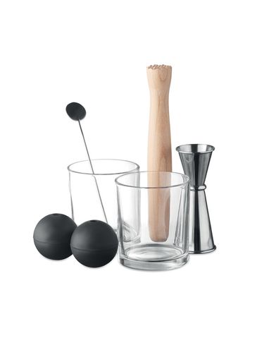 NIGHT - Zestaw 7 elementów do koktajli