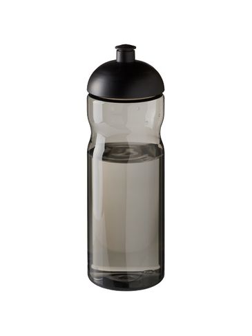 Bidon H2O Eco o pojemności 650 ml z wypukłym wieczkiem, charcoal / czarny
