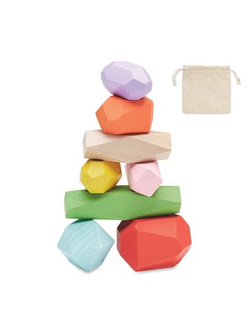 DOLMEN - Zestaw 8 drewnianych kamieni