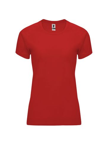 Bahrain sportowa koszulka damska z krótkim rękawem, czerwony