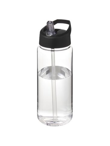 Bidon H2O Active® Octave Tritan™ o pojemności 600 ml z dzióbkiem, przezroczysty bezbarwny / czarny