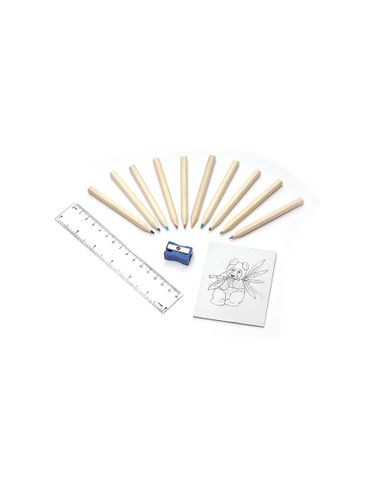 Kredki z kolorowanką DECOR