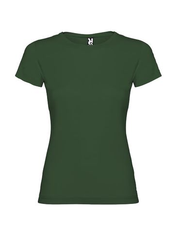 Jamaica koszulka damska z krótkim rękawem, butelkowa zieleń