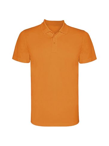 Monzha sportowa koszulka męska polo z krótkim rękawem, fluor orange