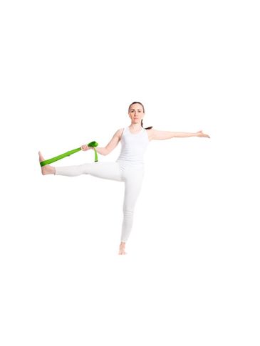 Virabha pasek do jogi RPET, zielony