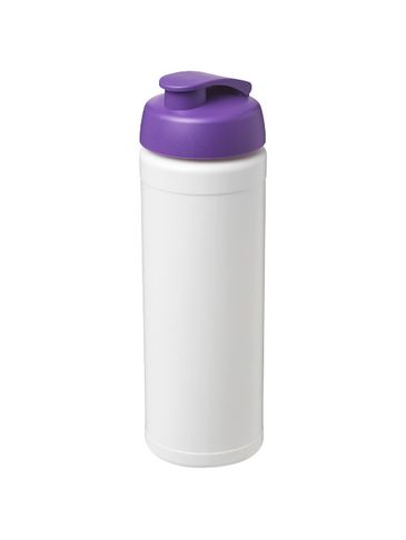 Bidon Baseline® Plus o pojemności 750 ml z wieczkiem zaciskowym, biały / fioletowy
