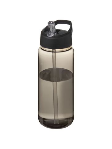 Bidon H2O Active® Octave Tritan™ o pojemności 600 ml z dzióbkiem, ciemnografitowy / czarny