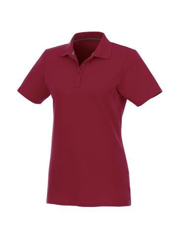 Helios - koszulka damska polo z krótkim rękawem, bordo