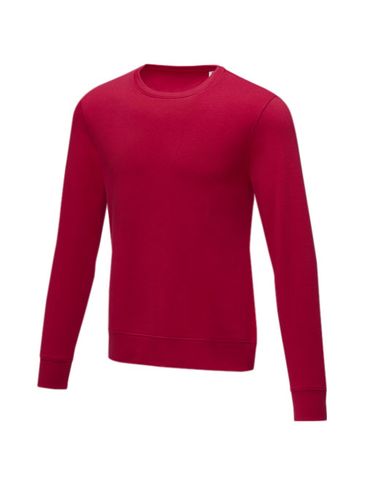 Zenon męska bluza z okrągłym dekoltem , czerwony