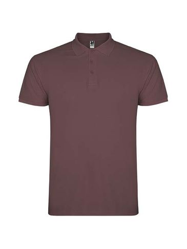 Star koszulka męska polo z krótkim rękawem, pale red