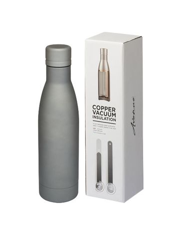 Vasa butelka z miedzianą izolacją próżniową o pojemności 500 ml, matowy szary