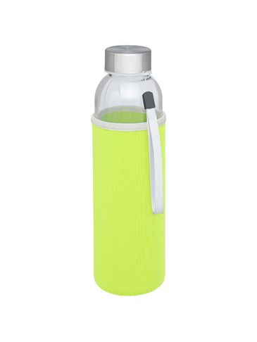 Bidon szklany Bodhi o pojemności 500 ml, zielony limonkowowy