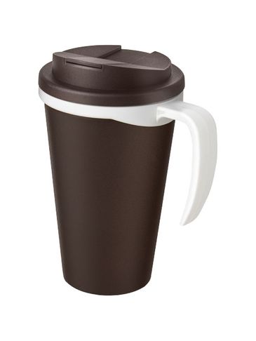 Americano® Grande 350 ml mug with spill-proof lid, brązowy