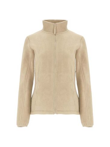 Artic damska kurtka polarowa z zamkiem błyskawicznym na całej długości, piaskowy