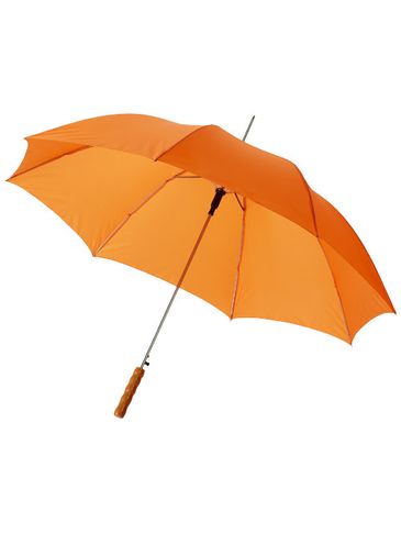 Parasol automatyczny Lisa 23'' z drewnianą rączką, pomarańczowy
