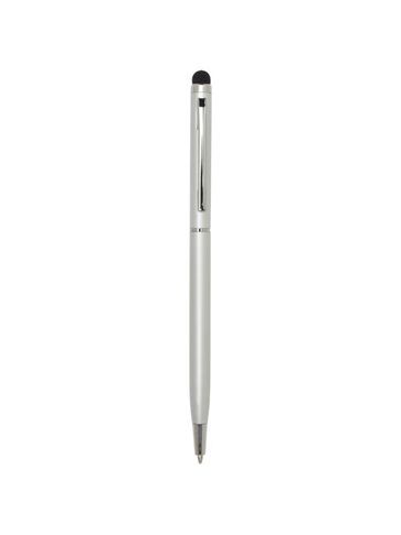 Ore aluminium ballpoint pen with stylus (blue ink), srebrny