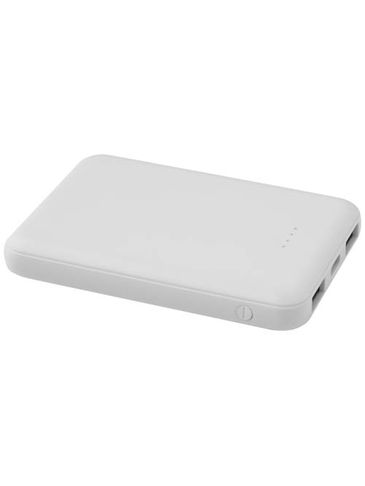 Asama powerbank o pojemności 5000 mAh Type-C z tworzyw sztucznych pochodzących z recyklingu, biały