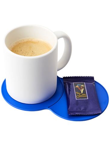 Podkładka podwójna wykonana z tworzywa sztucznego Sidekick, niebieski