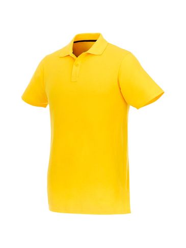 Helios - koszulka męska polo z krótkim rękawem, żółty