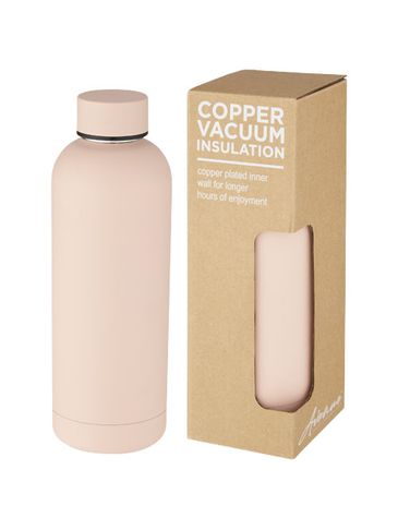 Spring 500 ml miedziany termos, pale blush pink