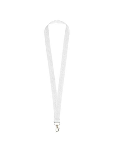 Smycz Impey z wygodnym klipsem, biały