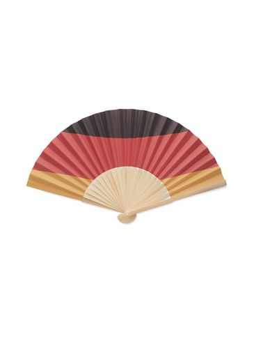 FUNFAN - Ręczny wachlarz z flagą