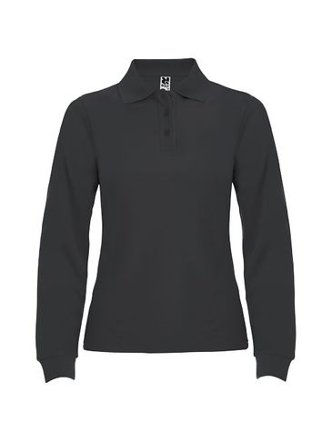 Estrella koszulka damska polo z długim rękawem, dark lead