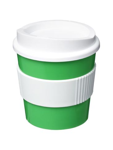Kubek z serii Americano® Primo o pojemności 250 ml z uchwytem, zielony / biały