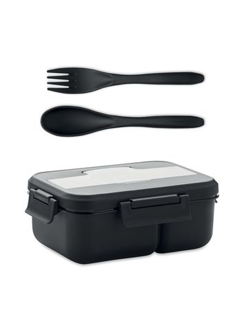 MAKAN - Lunch box ze sztućcami z PP