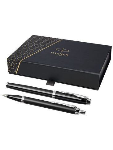 IM zestaw z piórem kulkowym i piórem wiecznym, czarny