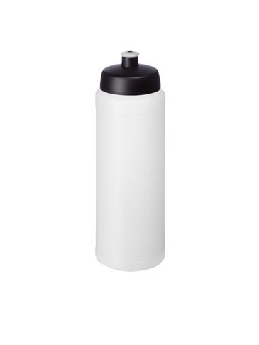 Bidon Baseline® Plus o pojemności 750 ml z wieczkiem sportowym, przezroczysty / czarny